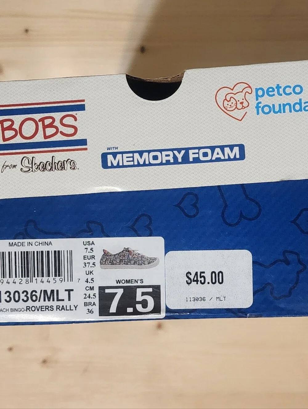 Skechers BOBS Beach Bingo Dog Print Sneakers